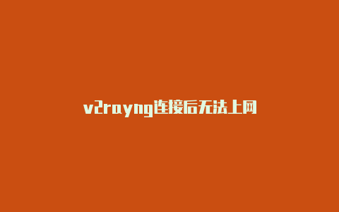 v2rayng连接后无法上网